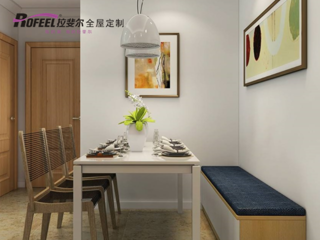 拉斐爾全屋定制|實(shí)用的餐廳卡座設(shè)計(jì)，省空間，收納能力強(qiáng)！