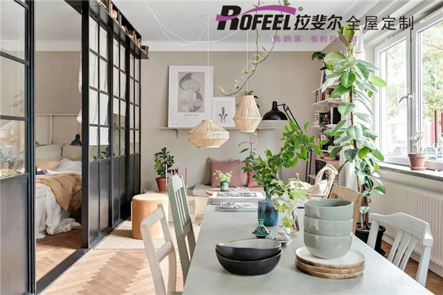 拉斐爾全屋定制|45㎡ 宜家風(fēng)小公寓，浪漫、溫馨！